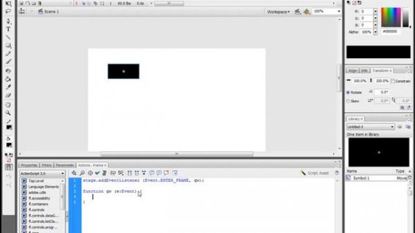 Action script 3 0 урок 1
