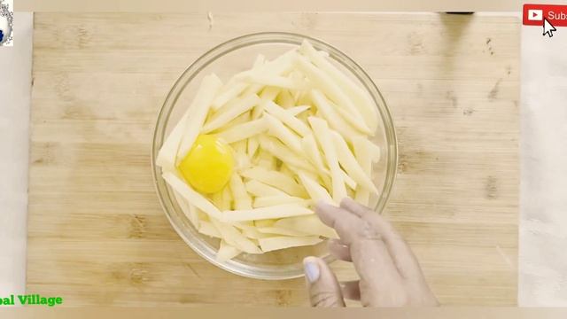 Egg French Fries || French Fries || Global Village Recipes And Travels