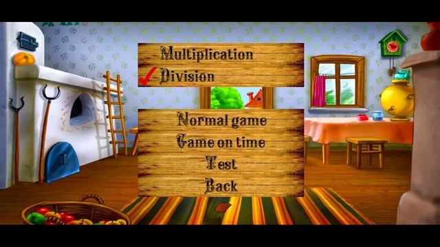 Learning the multiplication and division table. Kolobok game. смотреть онлайн