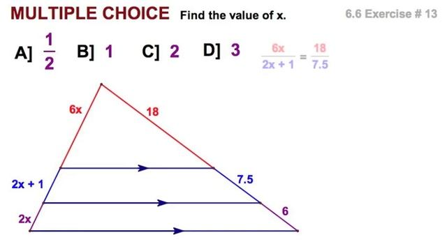 6.6 Triangle Proportionality Theorem & Converse