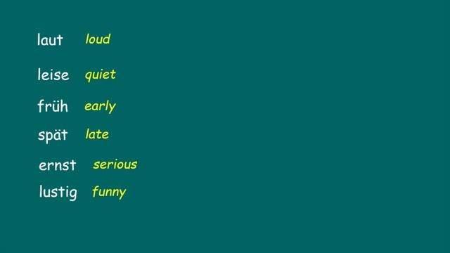 85 GERMAN ADJECTIVES (11) смотреть онлайн