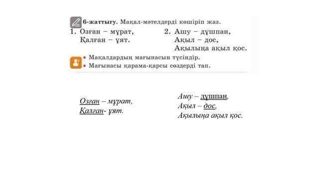 2 сынып Қазақ тілі 66 сабақ