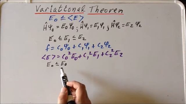 Variational Theorem Proof:  Specific Case