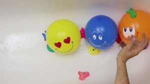 Воздушные Шарики Учим цвета с шариками Песенка Красный Шарик где же ты Мультик малышам Лопаем шарик