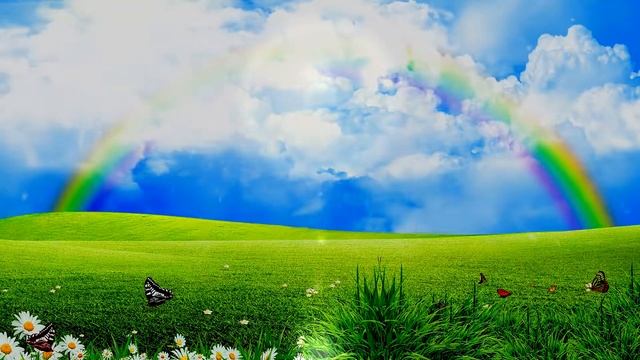 футаж облака природа радуга смотреть онлайн