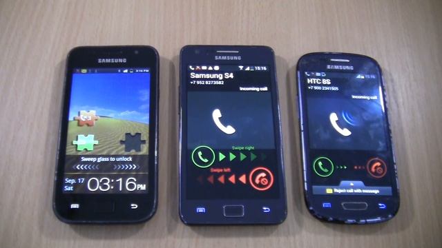 Triple Incoming call at the Same time 3 Samsung S1+S2 Plus+S3 mini VE смотреть онлайн