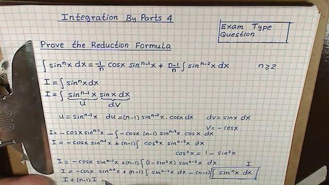 Calculus 2 ∫( Integration By Parts 4 )