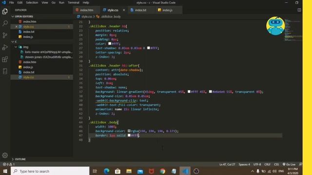 Animated Skills Bar Using HTML CSS & JavaScript | Web Design. смотреть онлайн