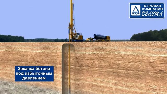 Буронабивные сваи DDS смотреть онлайн