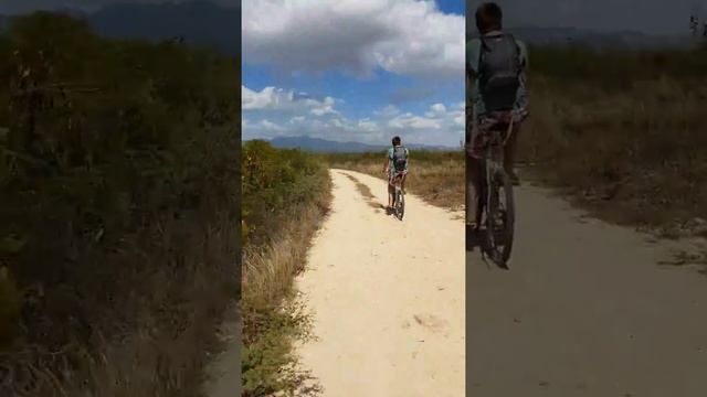 Cycling back from Ancon beach to Trinidad, Cuba смотреть онлайн