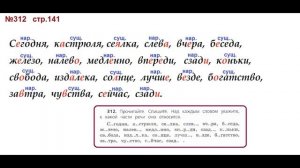 ГДЗ 4 класс, Русский язык, Упражнение. 312  Канакина В.П Горецкий В.Г Учебник, 2 част