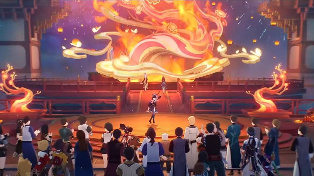 Анимационный ролик Алый букет Genshin Impact смотреть онлайн