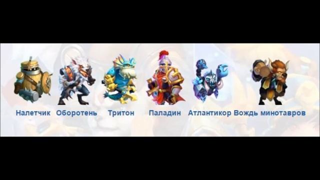 Видео-гайд по CASTLE CLASH:  Описание Героев