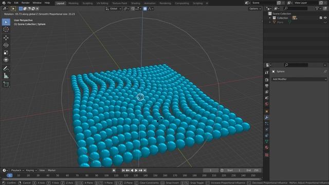 Proportional Editing Tool | Blender Tutorial смотреть онлайн
