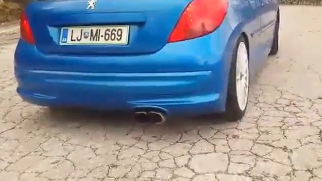 Peugeot 207 rc custum exhaust sound смотреть онлайн