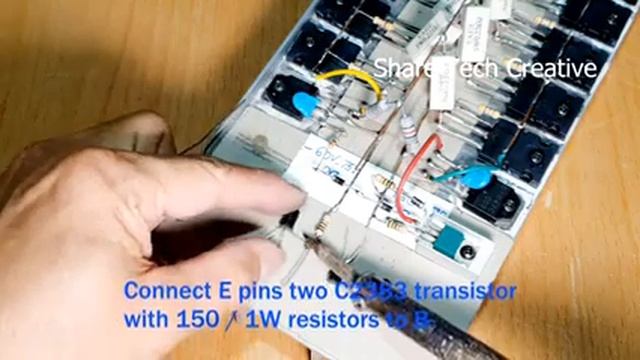 Diy 500 Watt Mono Higt Power Amplifier Transistor C5200 And A1943   #please Like & Share  👆👆👆👆👆