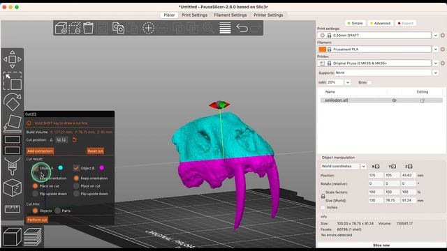 Prusa Slicer 2 6 Cut Tool