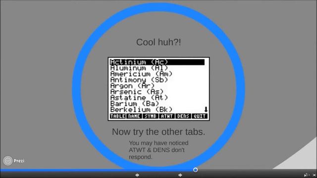 HP50g - Periodic Table