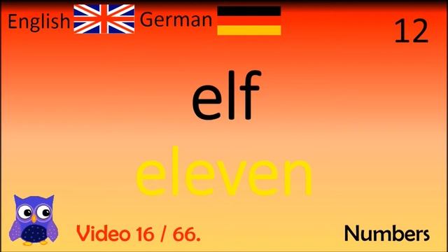 16 Numbers (Nummern) Deutsch - Englisch Wörter / German with Duolingo Lernen Englisch смотреть онлайн