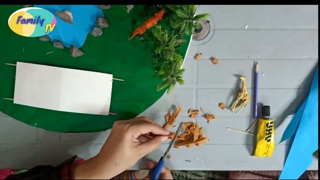 Easy School Project on Plants & Animals | Science project / Model | animal in Jungle | Kids Project смотреть онлайн