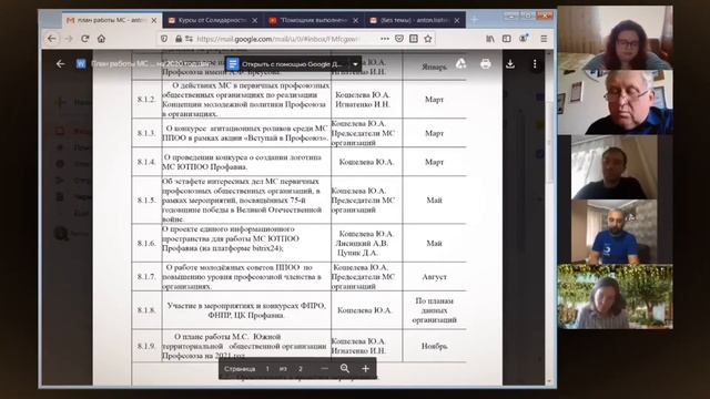 Онлайн совещание МС ЮТПОО Профавиа смотреть онлайн