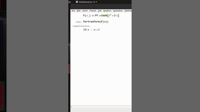 Mathematica To Fortran Form