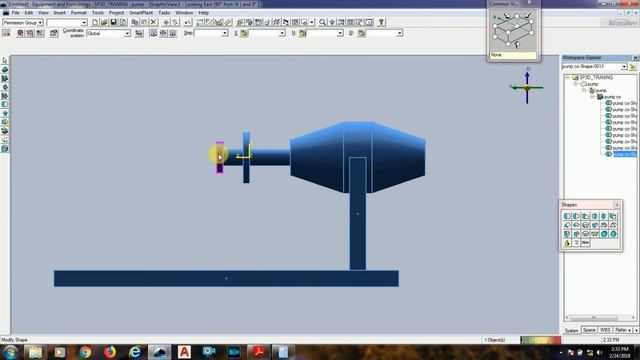 Smart plant 3D tutorials | pump modeling in SP3D Using shapes || smart Plant practice tutorials смотреть онлайн