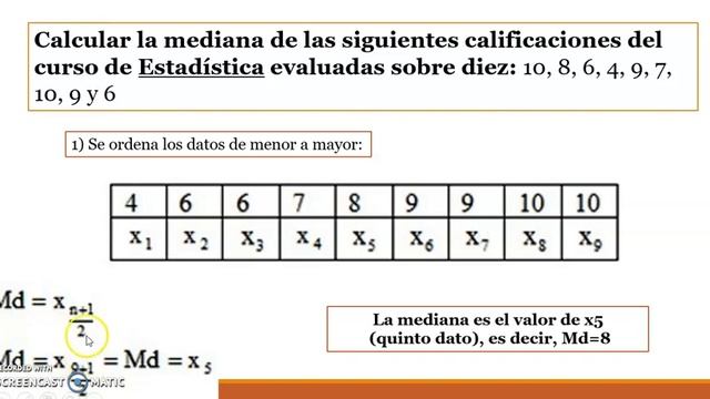 Moda, Mediana y Media Para Datos no Agrupado смотреть онлайн