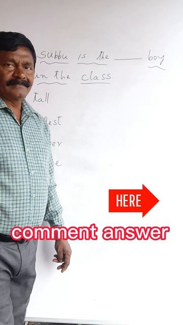 DEGREES OF COMPARISON Q 42  FILL IN THE BLANK @learnenglishwithnagtelugu7670 