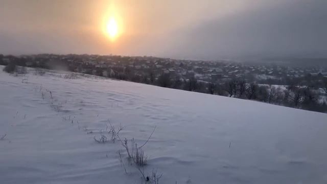Winter Lugansk.снегопад в Луганске.зима. смотреть онлайн