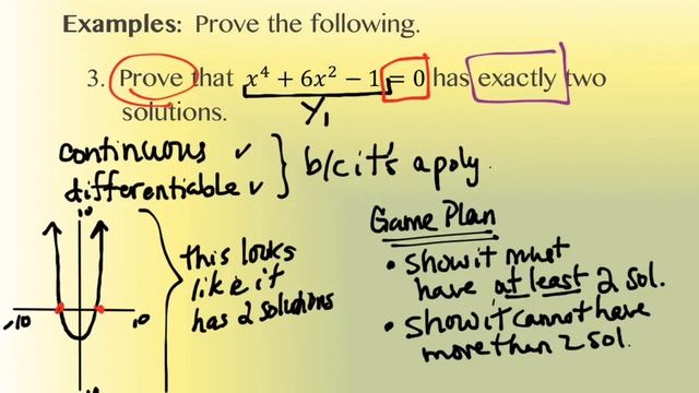 2.8 The Mean Value Theorem (part 2)