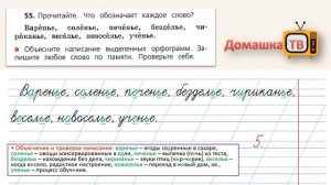 Упражнение 55 страница 33 - Русский язык (Канакина, Горецкий) - 2 класс 2 часть