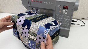 Шкатулка своими руками из лоскутков ткани. Идея для любителей шитья своими руками.