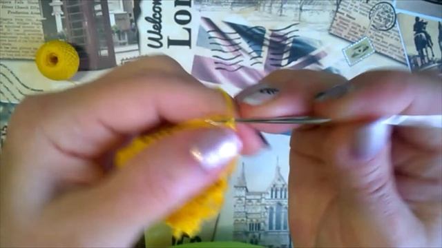 Весеннее настроение. Салфетка из мотивов крючком. смотреть онлайн