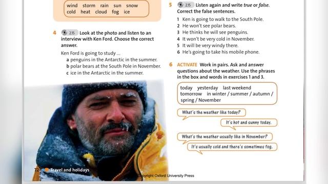 English Plus 6. Unit 6. Ex4,5 P72