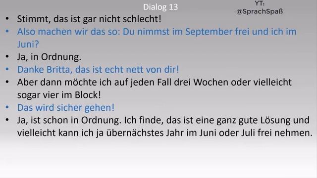 Deutsch Lernen Mit Dialogen B1-B2| Deutsch Lernen Durch Hören Und Lesen.