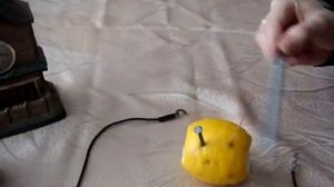 Батарейка из фруктов