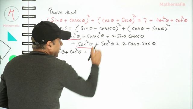 Prove that (sinA+cosecA)^2 + (cosA+secA)^2 = 7 + tan^2A+cot^2A | Trigonometry Questions смотреть онлайн