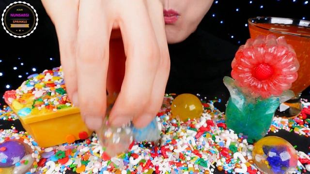 ASMR RAINBOW SPRINKLE PARTY 무지개 스프링클 파티 / NUNSAEGI ASMR 눈새기 смотреть онлайн