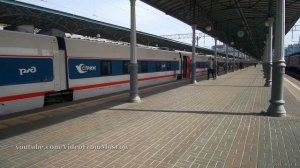 Отправление поезда "Стриж" Москва-Берлин от Белорусского вокзала // 1 сентября 2019