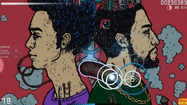 играю в osu (GONE.fludd x iron ПринципСуперПозиции) смотреть онлайн