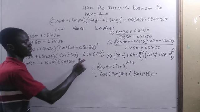 Simplifying Trigonometric Functions Using DE Moivre's Theorem