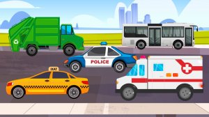 Учим Городской Транспорт | Учим транспорт |BittyBeam Для Детей