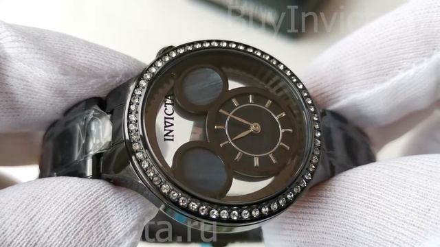 Invicta Disney Mickey Mouse 36266 All Black Women's Watch | Чёрные Женские Часы Инвикта Микки Маус смотреть онлайн