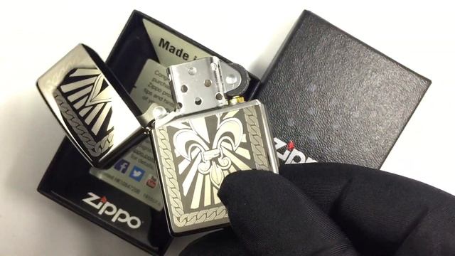 Zippo 150 Fleur De Lis (custom)
