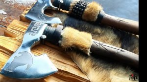 Реставрирую найденные топоры на урочище.