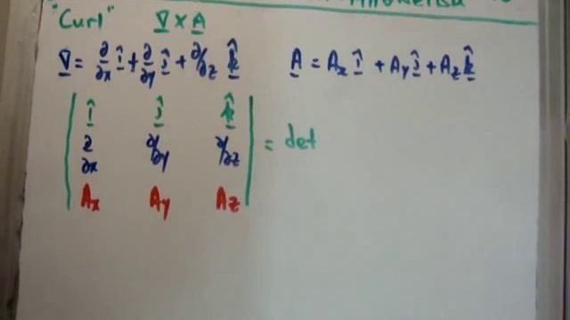 Vector Calculus For Electromagnetism 13 : The Curl Of A Vector Field
