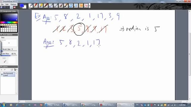 Statistics - mean, median, mode and range смотреть онлайн