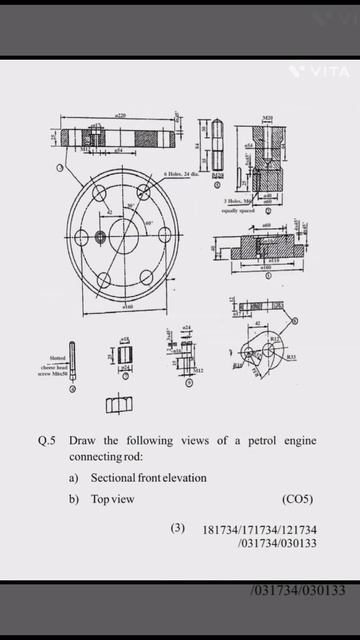 #HSBTE Diploma 3rd Sem Agriculture Engg. Sample paper of Mechanical Engineering Drawing July 2023 смотреть онлайн