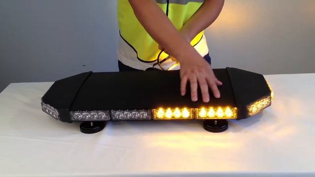 Amber Warning Mini Lightbar Black Color смотреть онлайн